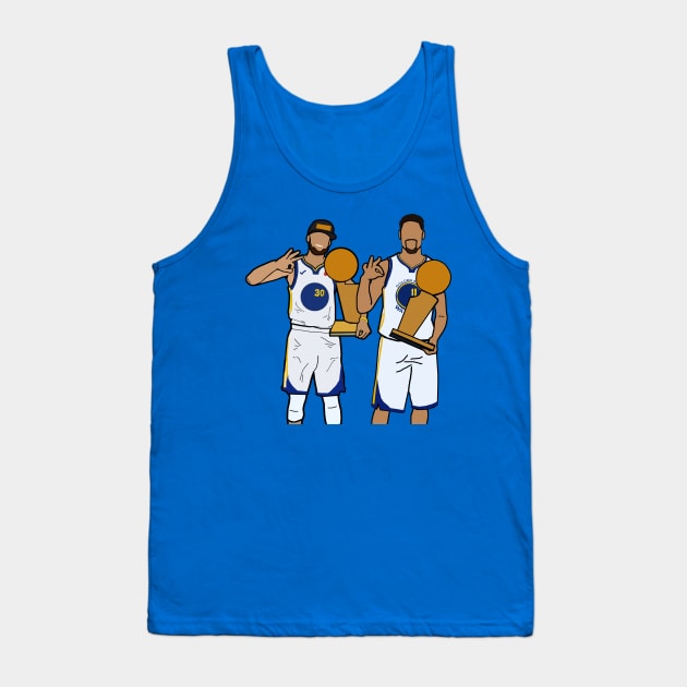 Steph Curry and Klay Thompson 'Splash Brothers' get a 3peat - NBA Golden State Warriors Tank Top by xavierjfong